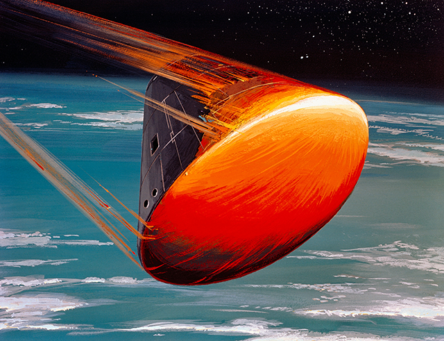 Apollo reentry photo